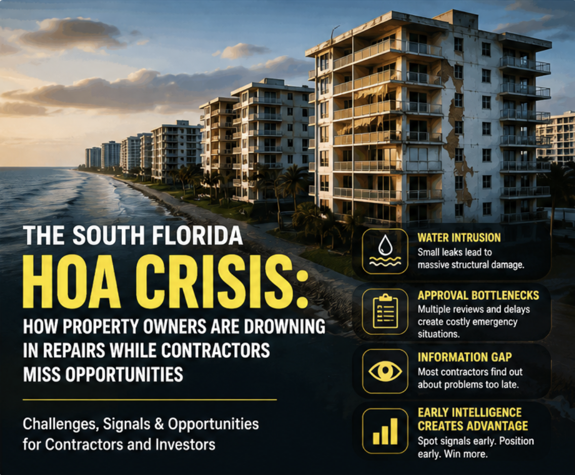 South Florida HOA repair challenges and opportunities for contractors and real estate investors
